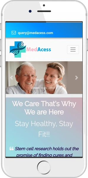 MedAcess Mobile Website